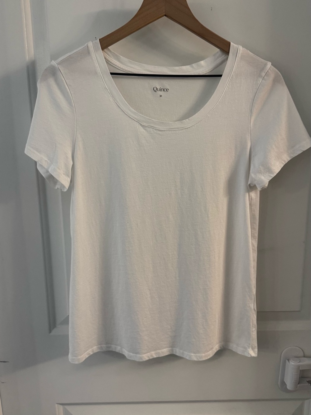 Quince Women's Short-Sleeve Scoop Neck Tee in White - Picture 2 of 5